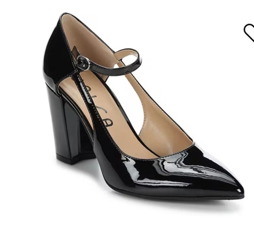 Unisa Women's Milago Shiny Pumps Dress Office Corporate Black 6M